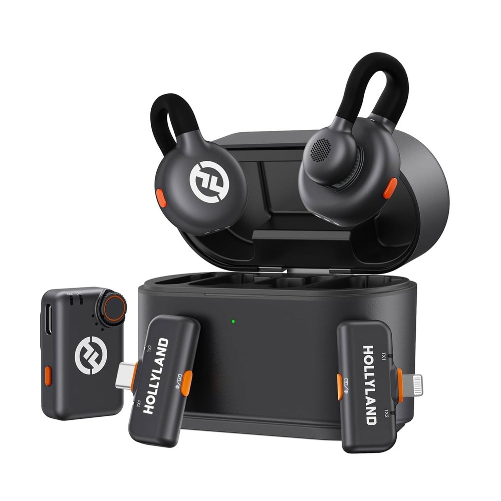 Hollyland Lark M2S Ultimate Combo Mic for iPhone/Camera/Android/PC Video Bundle