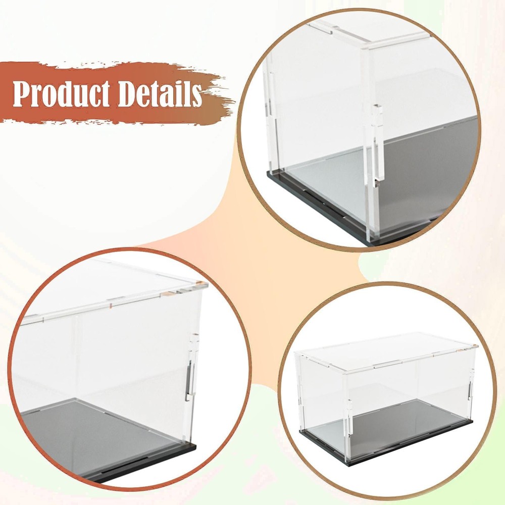Acrylic Model Car Display Case Storage Case Clear Stackable Showcase for 1/32