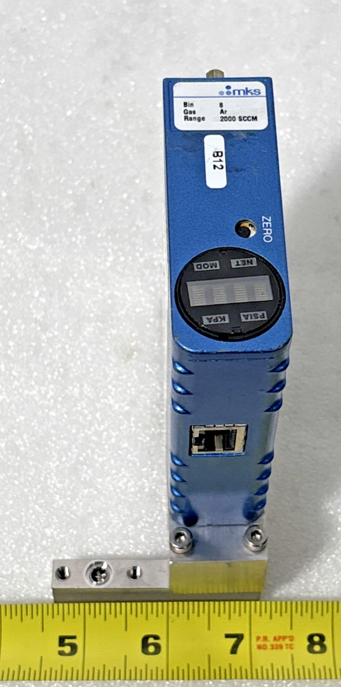 MKS Instruments πMFC Mass Flow Controller Gas : AR 2000 SCCM P6A004203HAT0