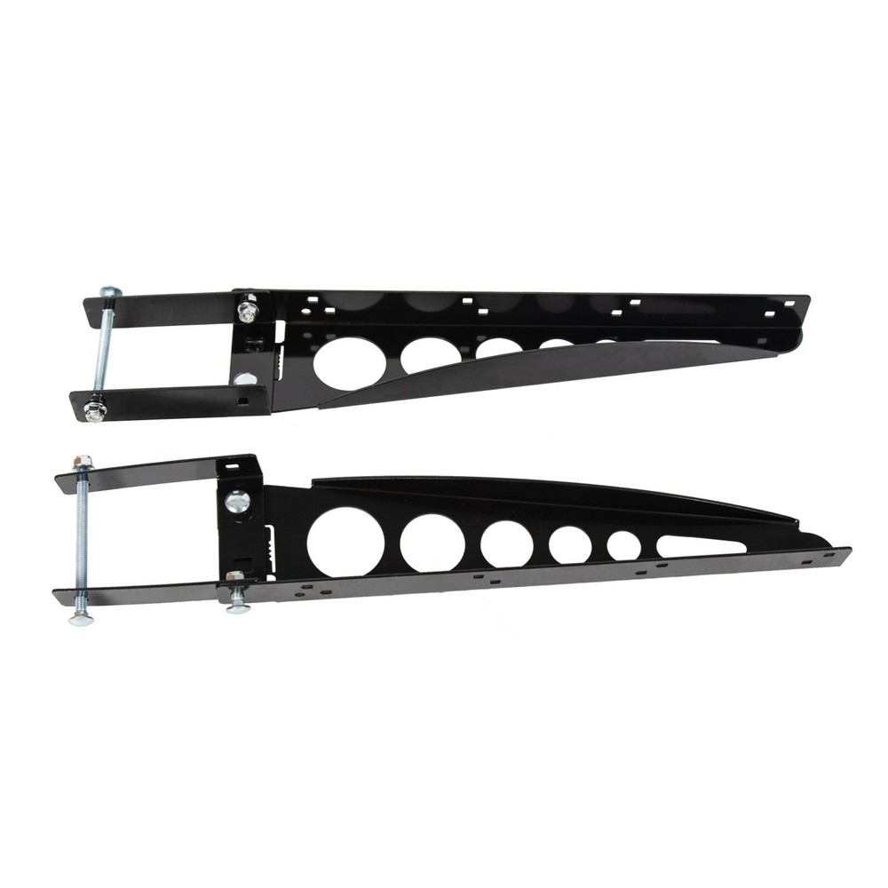 Pair RV 4" Square Rear Bumper Mounting Cargo Carrier Box Support Arms Bracket