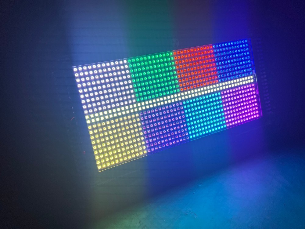 US dj effect light 1000W pixel panel strobe light RGBW Color led flash lighting