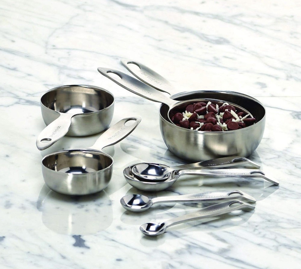 Advanced Performance Measuring Cups - Essential Baking Tools, Multisizes, Silver