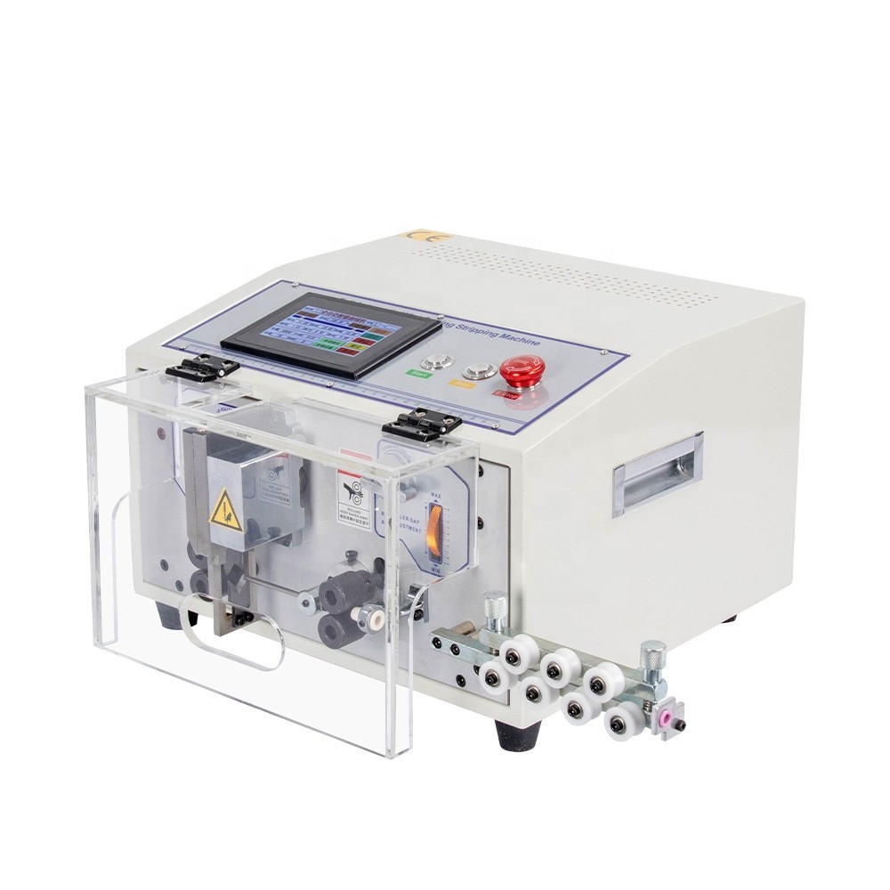 110V Automatic Cable Wire Cutting Stripping Machine Touch Screen for 0.1-4.5 mm