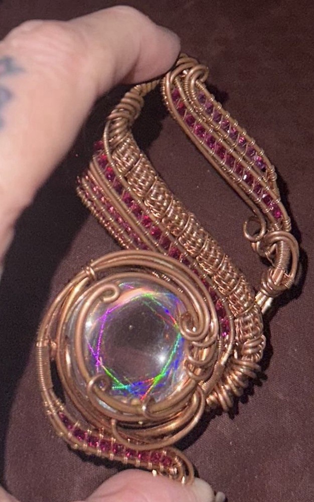 Beautiful Hand Wrapped Necklace. Very unique!