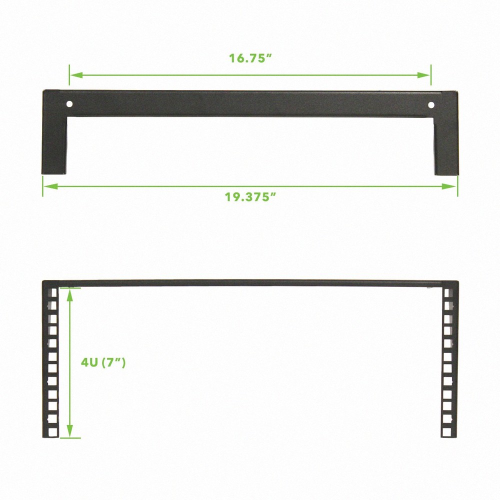 19" Vertical Wall Mount Rack 4U