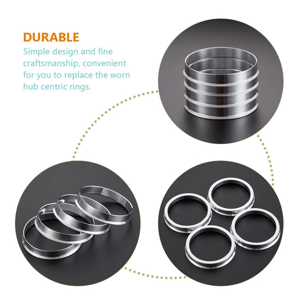 3 Pack Modified Wheel Hub Bore Adapter Kit Centering Rings Centric