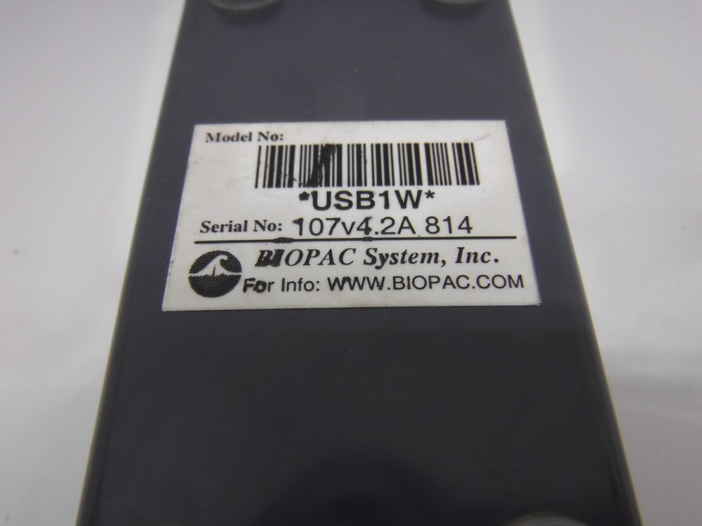 BIOPAC Systems Data Acquisition Modules W/ Cables & Accessories UIM100C + Oth MN