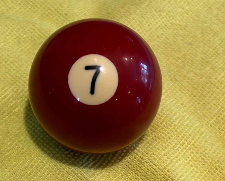 Replacement #7 Billiard Pool Ball  2 1/4" Diameter