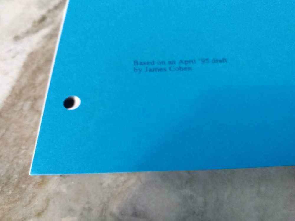 Thieves Screenplay / Movie Script by Chris Brancasto Second Draft Jan,29 1997