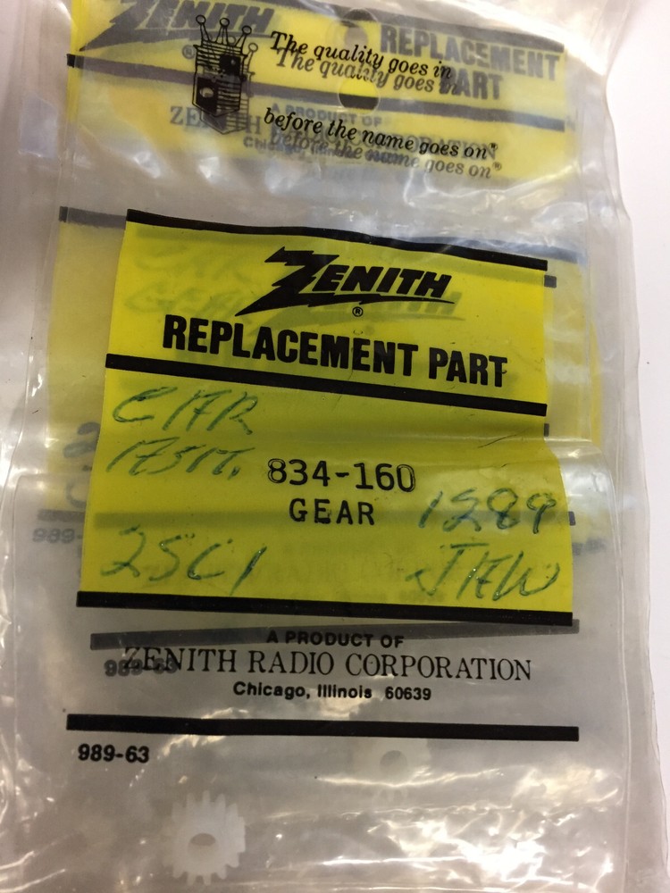 834-160 ZENITH GEAR  NOS