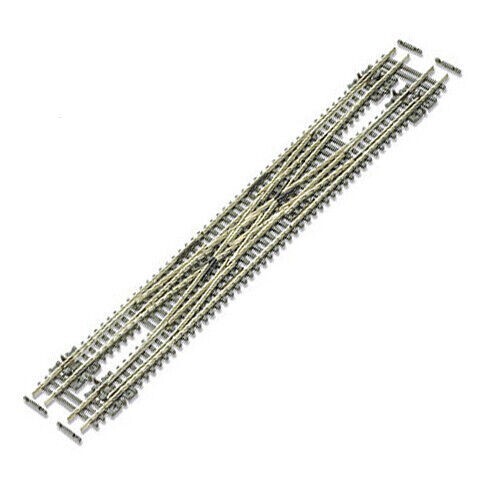 Peco SL-E383F N Scale ~ New ~ Code 55 ~ #6 Double Scissor Crossover ~Electorfrog
