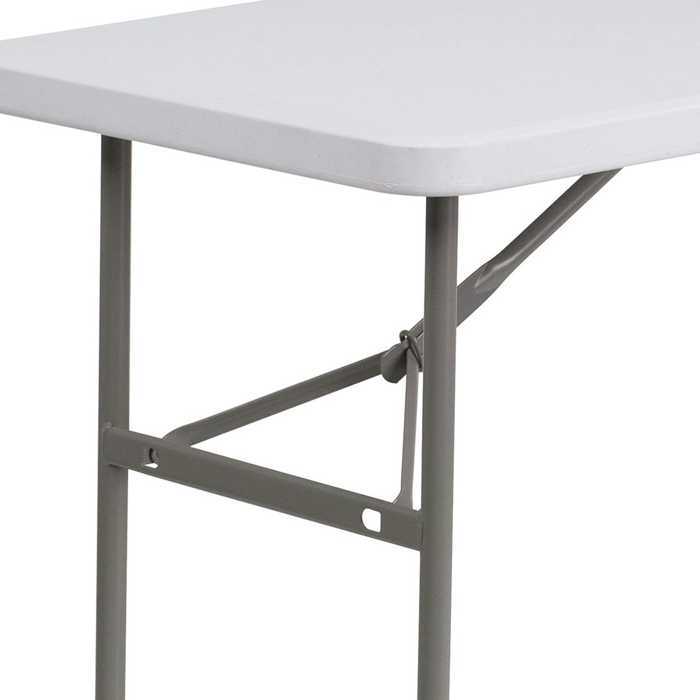 Elon 4' Rectangular Folding Event Table - Portable & Weather-Resistant Design