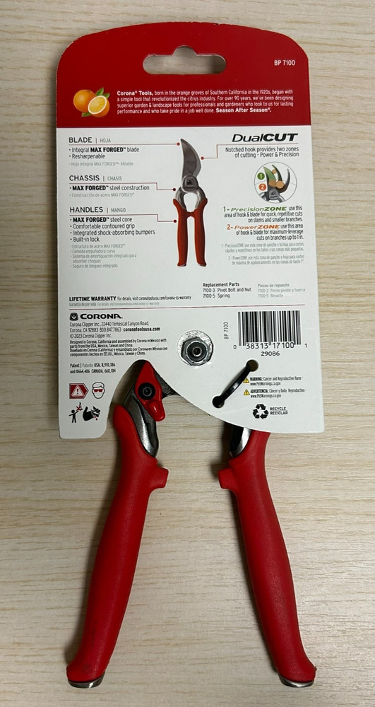 Corona Tools Dual Cut Bypass Pruner, BP7100