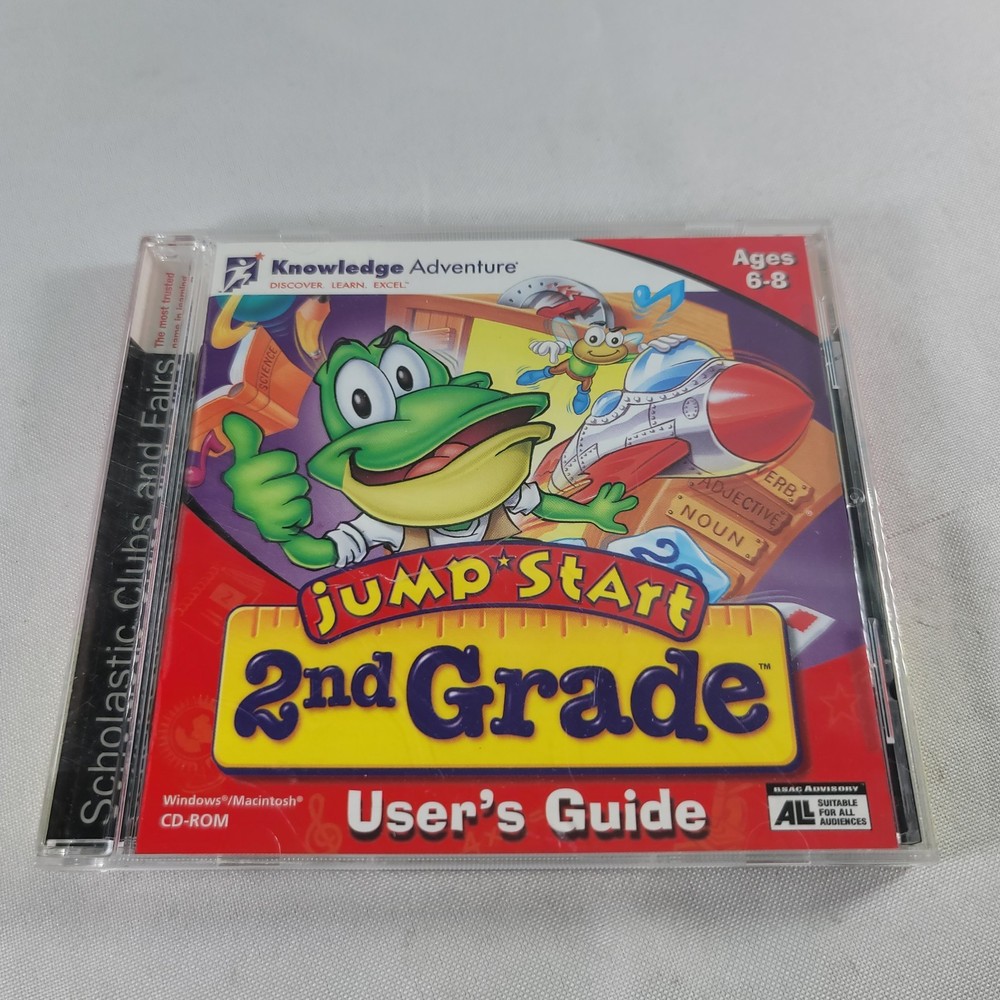 JUMP START: LEARNING SYSTEM 2ND GRADE PC CD-ROM 1996, KNOWLEDGE ADVENTURE CD5288