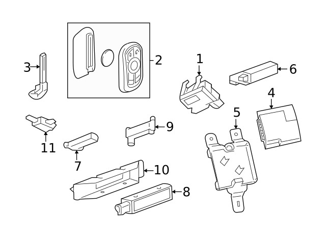 Genuine GM Keyless Entry Transmitter 13547571