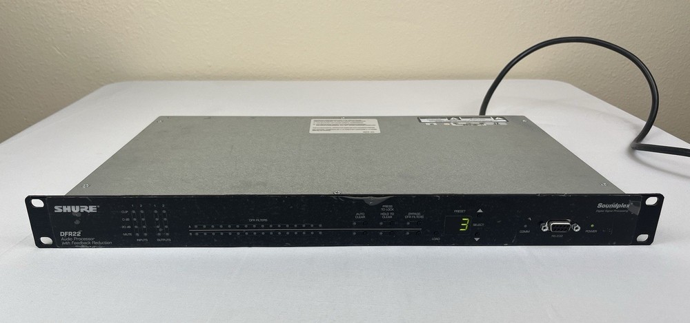 Shure DFR22 Audio Processor with Feedback Reduction Soundplex Signal Processing