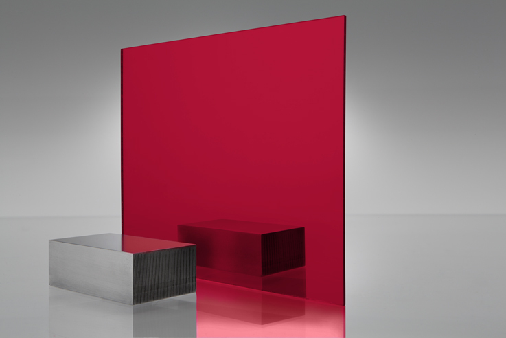 (5 Pack) 1/8" Red Mirrored Acrylic Plexiglass Sheets 12" x  12"
