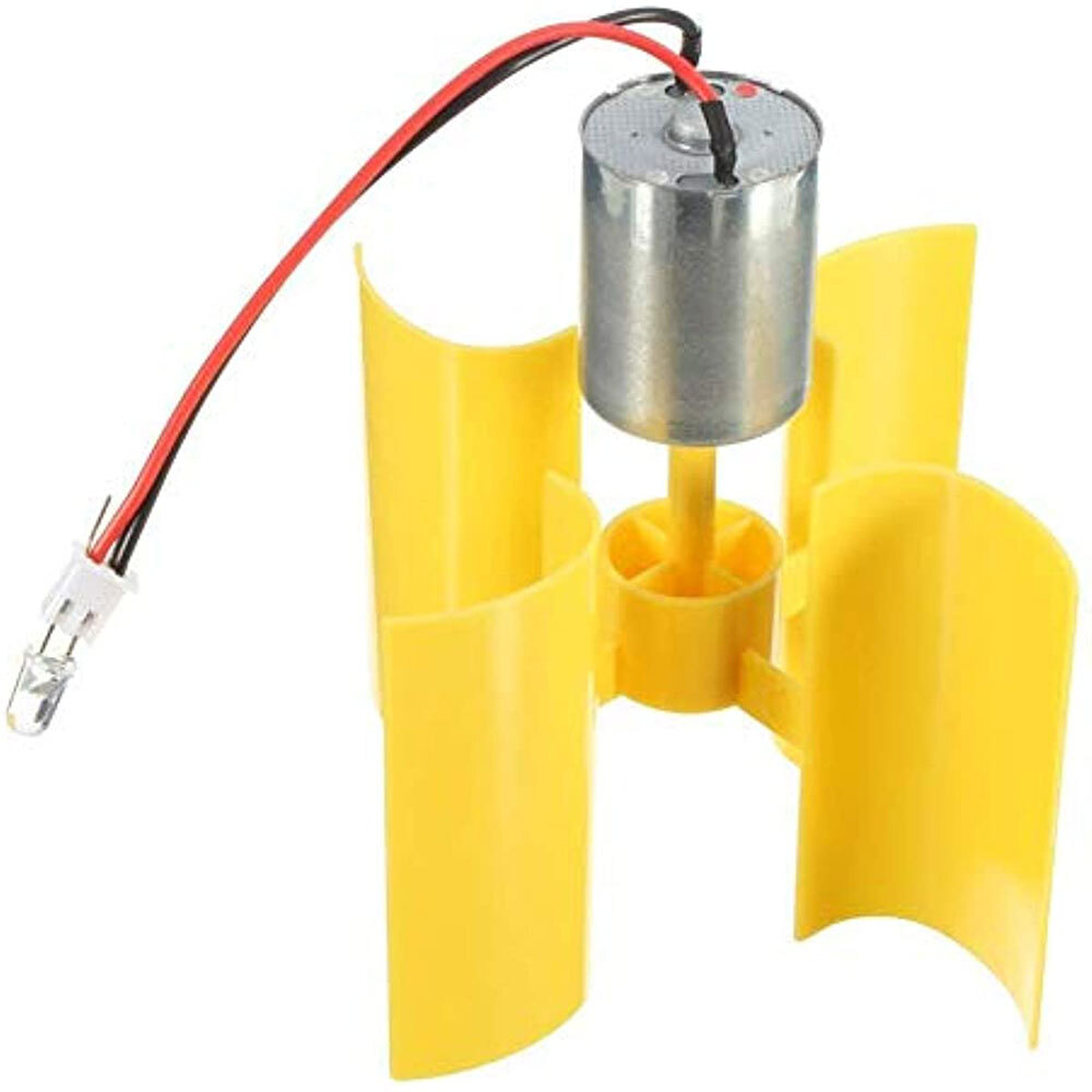 1/2PCS Small DC Motor Vertical Micro Wind Turbines blades Generator Project Kit`