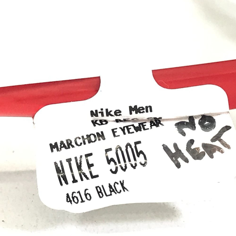 Nike Kids Eyeglasses Frames 5005 006 Black Matte Clear Red Rectangular 46-16-125