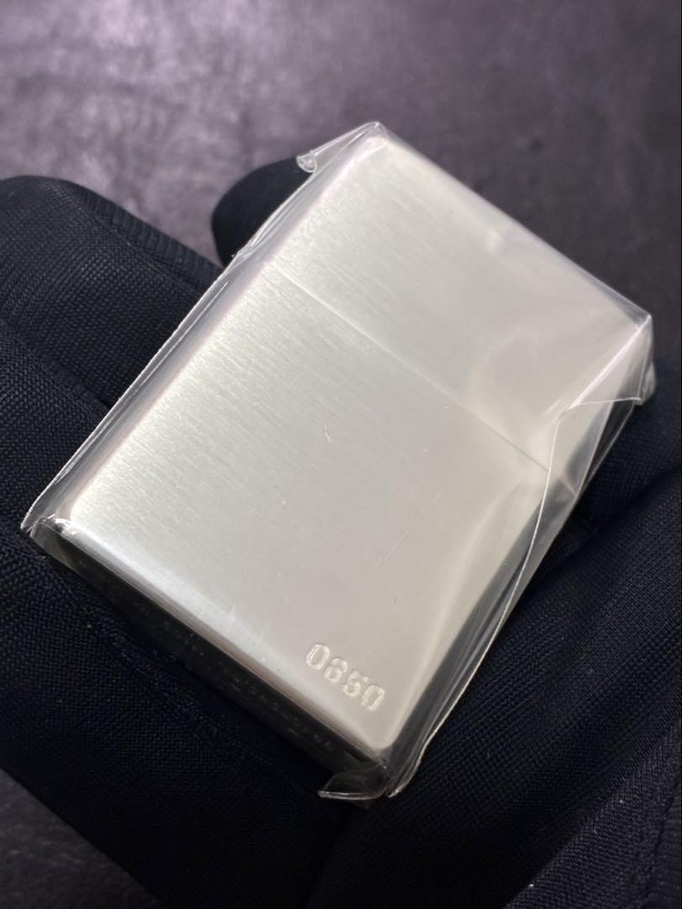 Zippo Deep Impact 3D Metal Silver Etching One Sided Processing Lighter Regular