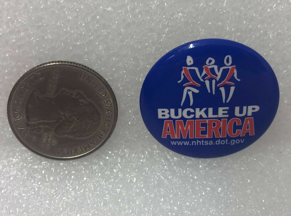 Buckle Up America Pin