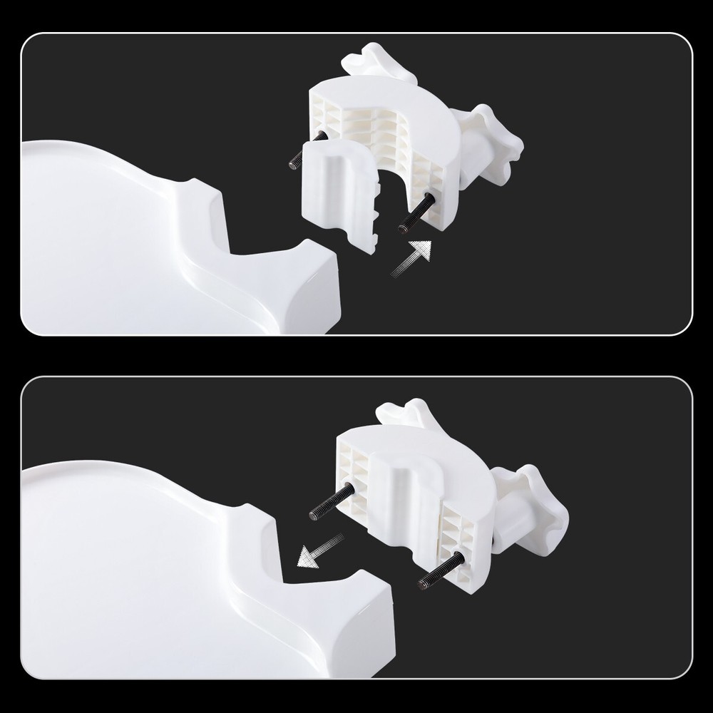 Universal Dental Chair Tray Post Mounted Utility Tray Table Adjustable