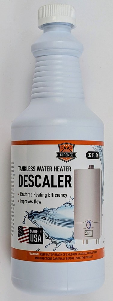 Chromex Tankless Water Heater Descaler 32 fl oz Professional Flush Solution 2-pk