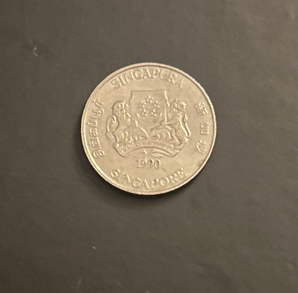 SINGAPORE 20 CENTS 1990