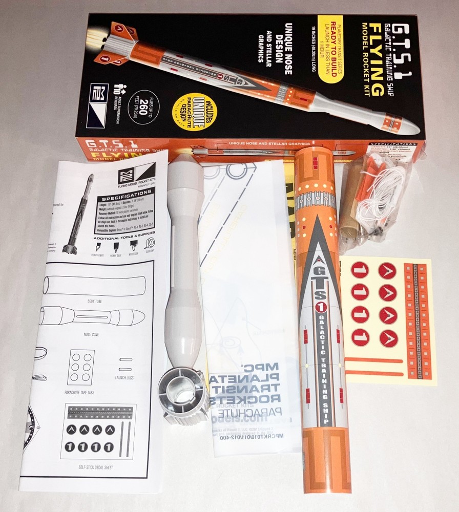 MPC OPEN BOX GTS 1 Galactic Training Ship Model Rocket Kit 011