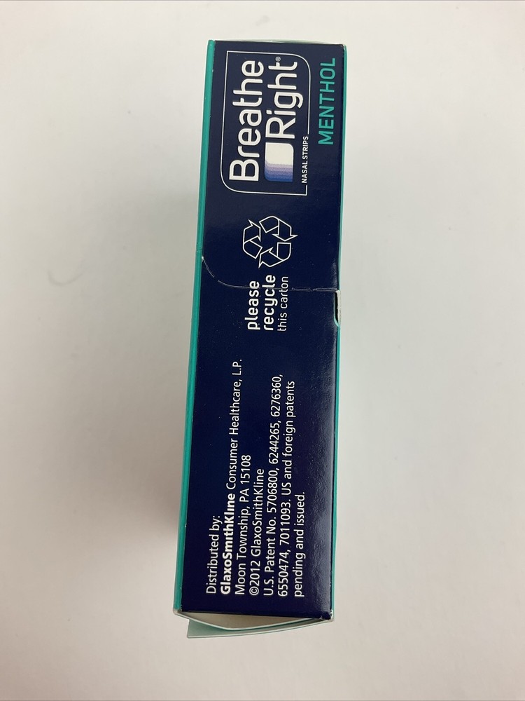 Breathe Right Menthol Nasal Strips 28 Small Medium Strips