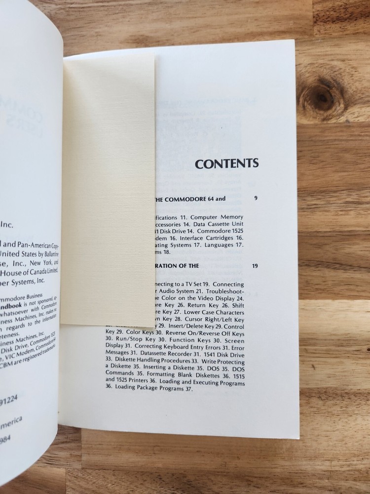 Commodore 64 User's Handbook Vintage Manuals