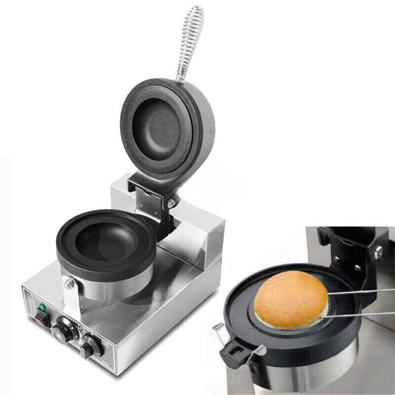Electric Nonstick UFO Burger Maker Ice Cream Waffle Machine Panini Press Maker