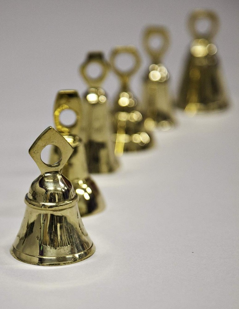 Dozen 3"- Assorted Brass Bells