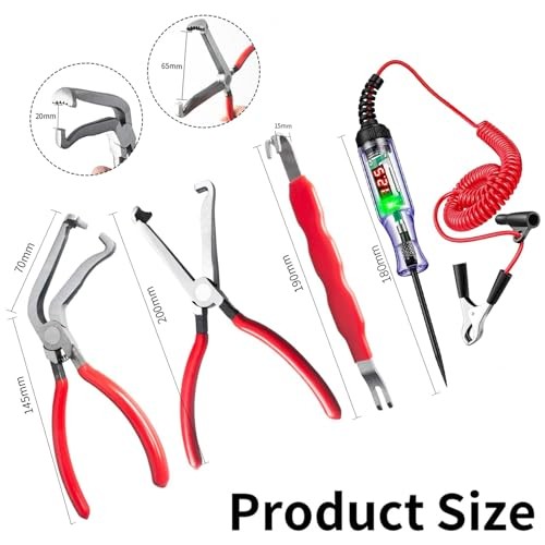 Electrical Disconnect Pliers Set – Automotive Electrical Tools & B-red 4pcs