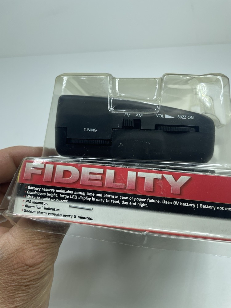Fidelity AM/FM LED Digital Alarm Clock