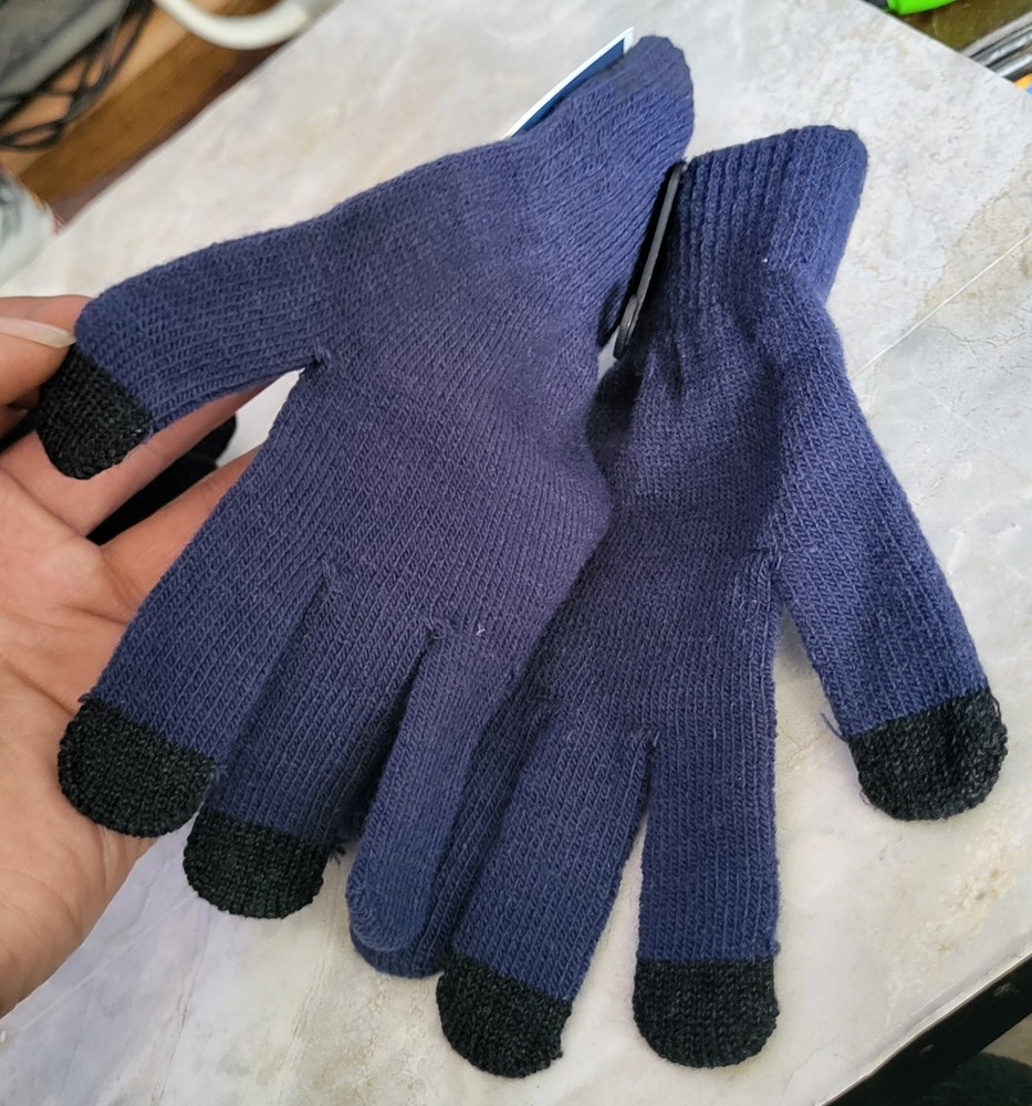 West Loop Blue Texting Gloves One Size Fits Most