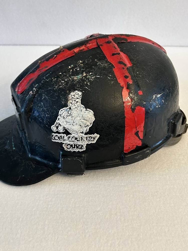 Low Pro Coal Miners Mining Hard Hat Vintage Black Used