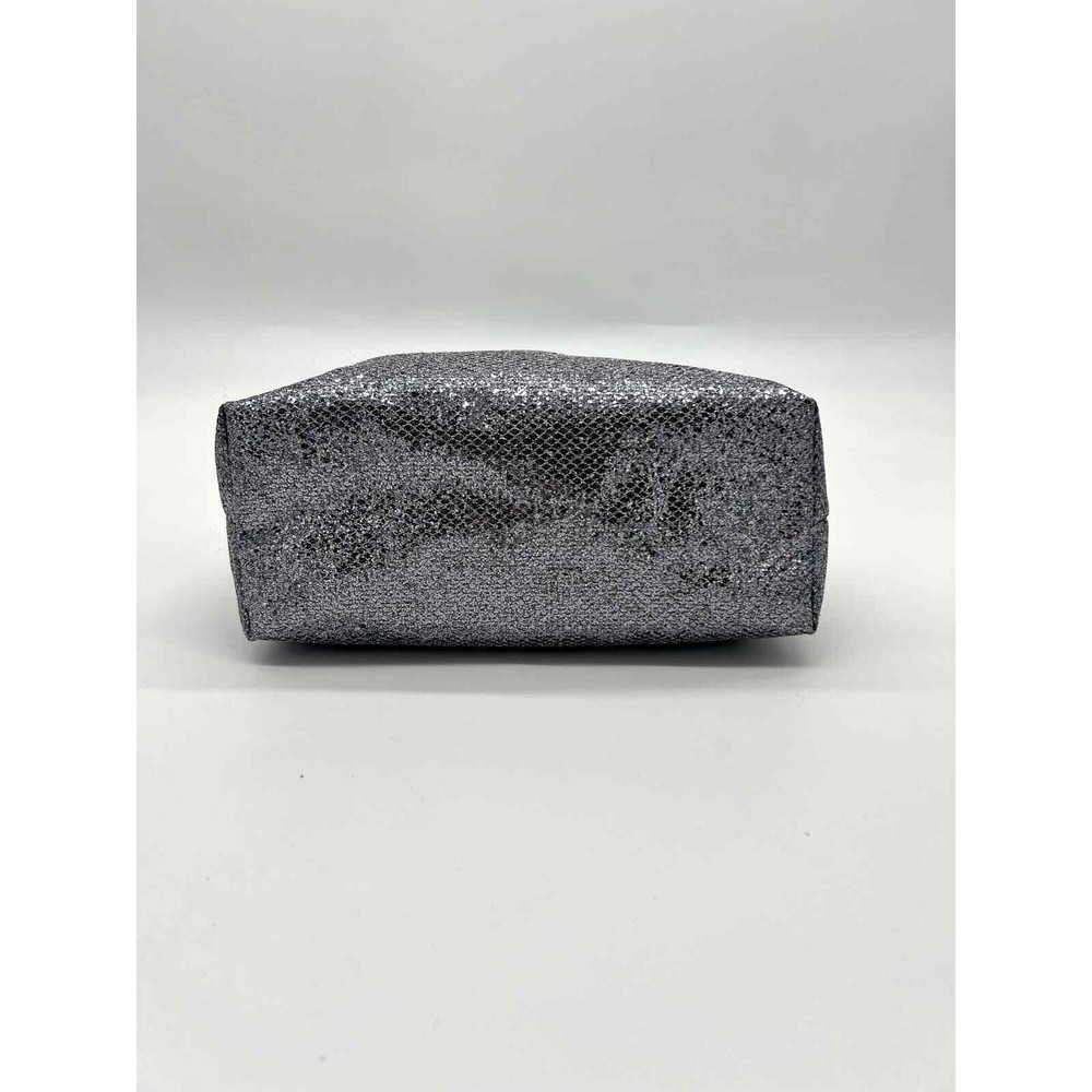 Silver Glitter Toiletry Bag