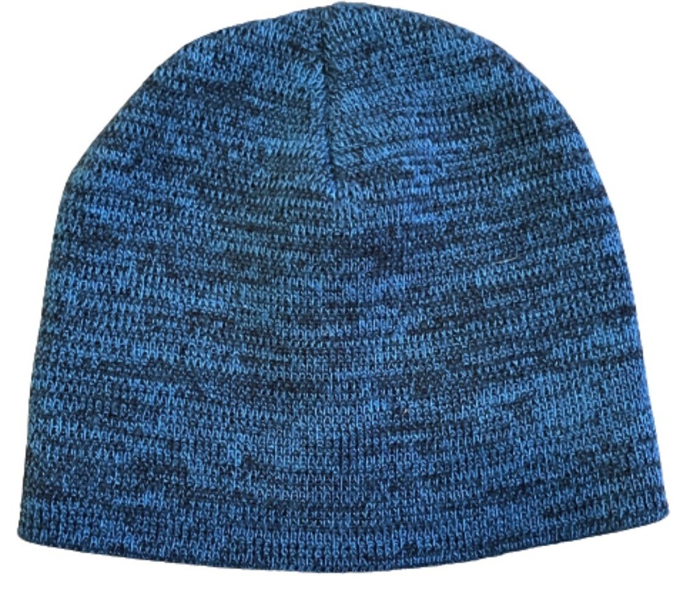 Blue & black beanie 'blue combo' color euc