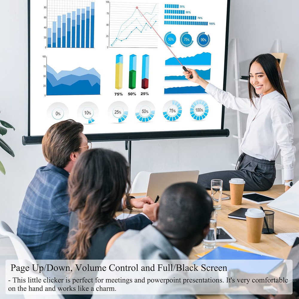 Wireless Powerpoint Remote Presentation Clicker: Presenter Pointer for Classroom