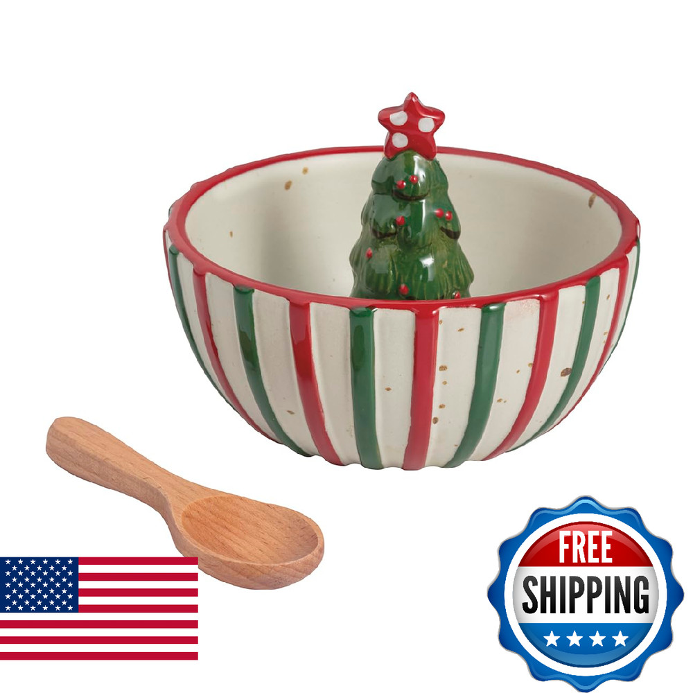 Mud Pie Christmas Tree Candy Dish Set