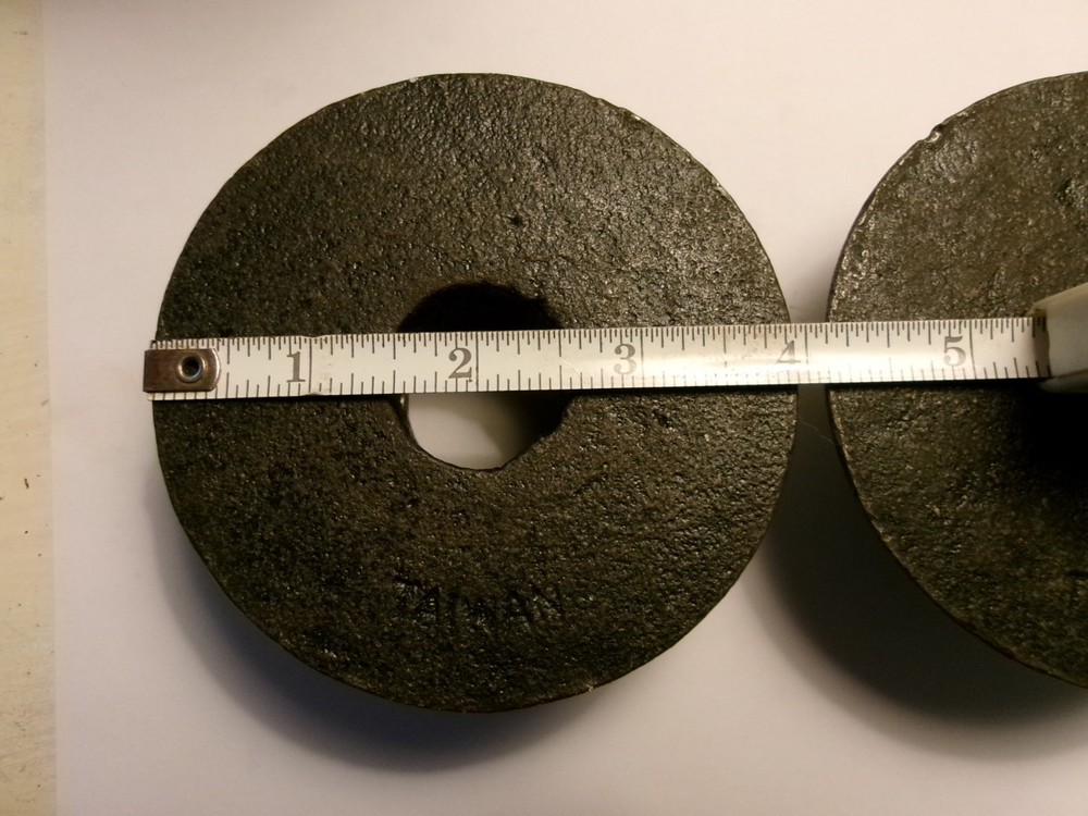 (2) VINTAGE 1" BAR COLLARS (TAIWAN)