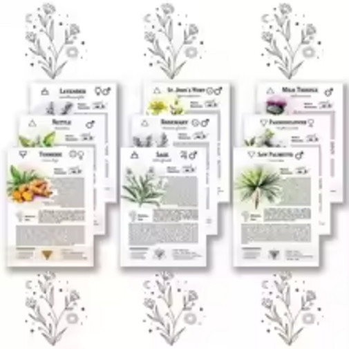 Witch's Herbal Codex - Magical Herb Guide Book Occult Pagan Witchcraft Reference
