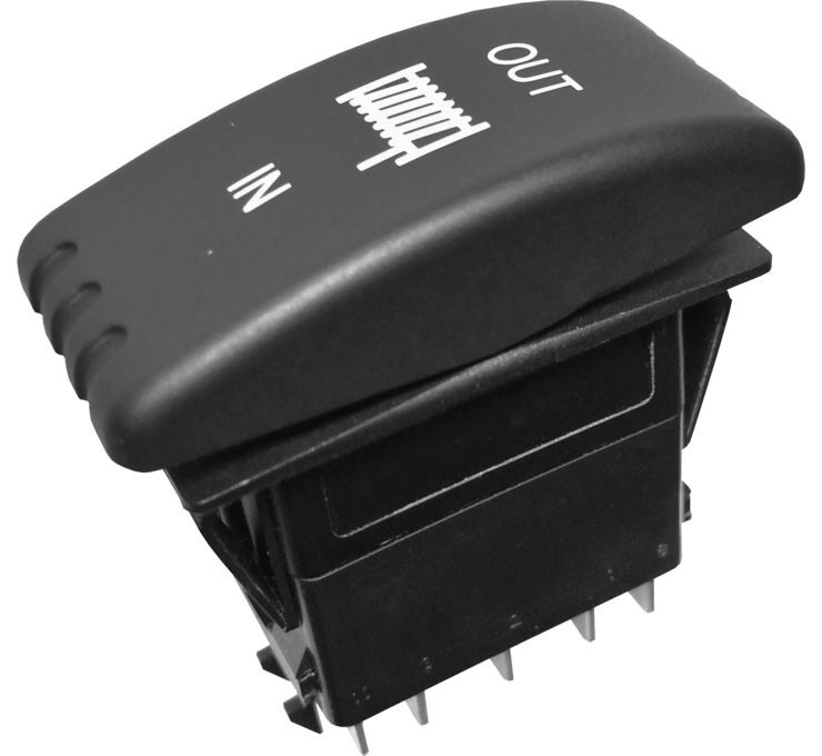Winch Dash Rocker Switch w/ Blue LED KFI UTV-DRS