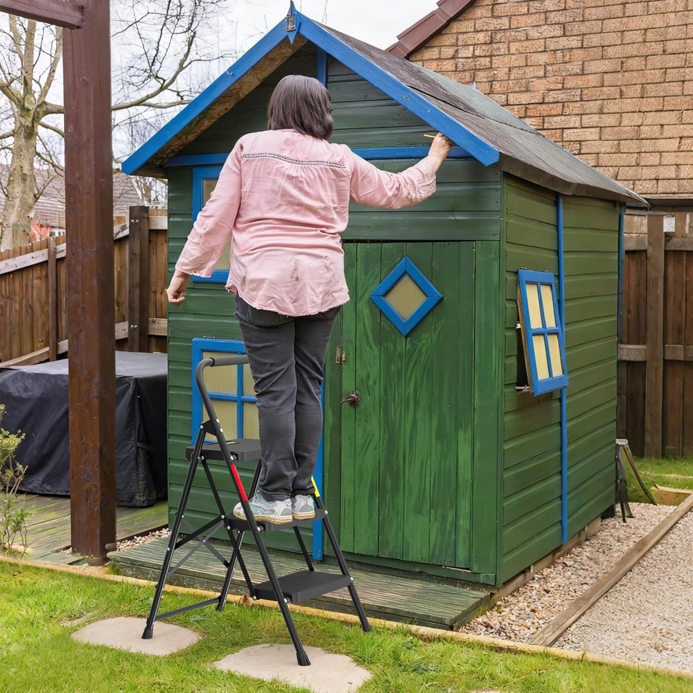 Non-Slip 3-Step Stool, 600lbs Capacity