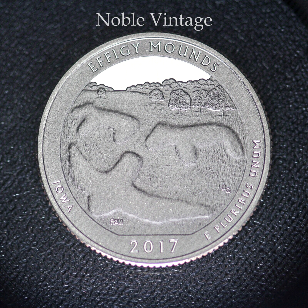 2017 S Proof Effigy Mounds Clad Quarter - From Clad Proof Set