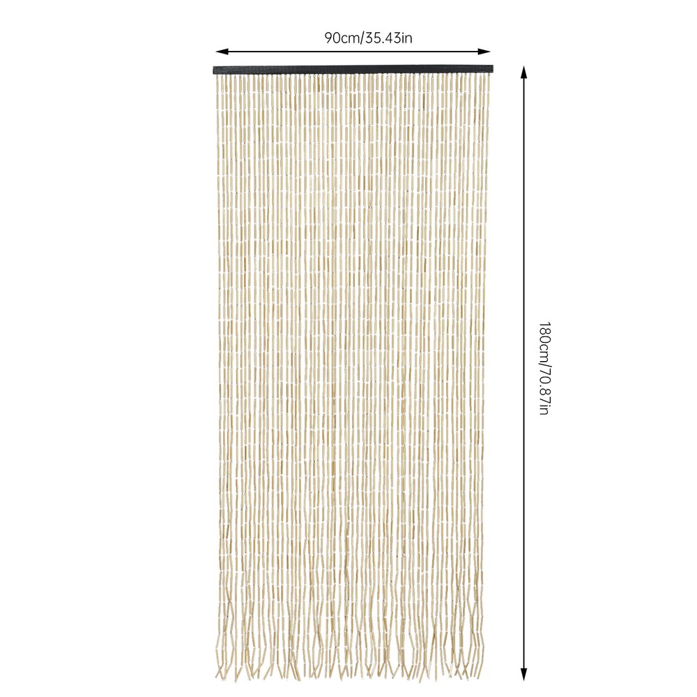Bamboo Beaded String Curtain Room Doorway Retro Hanging Fly Screen Beads Divider