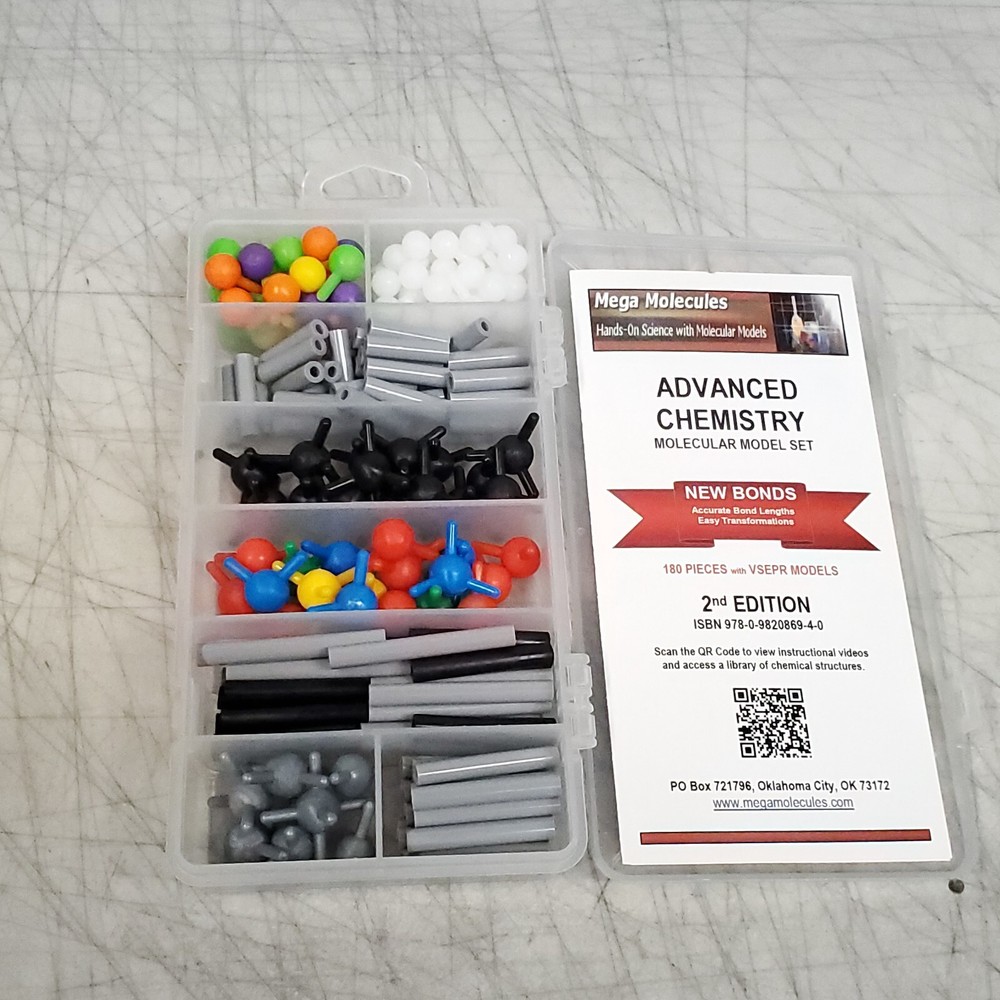 Mega Molecules Advanced Chemistry 2nd Edition Model Set Science 180 Pieces