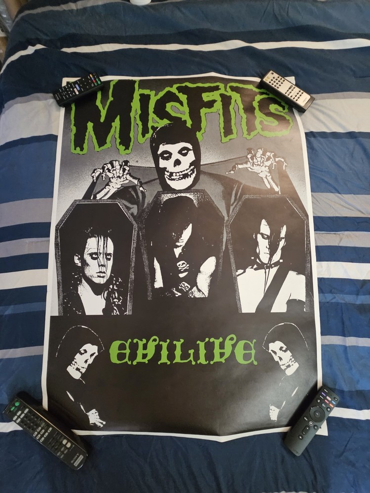 1990s Vintage Evilive Misfits Original Poster
