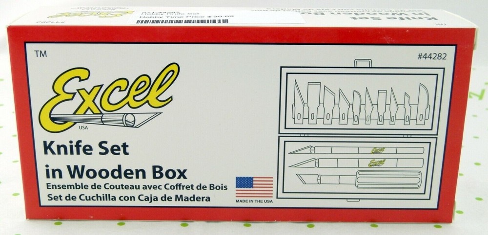 Hobby Tool Set in Wooden Box - Excel #44282